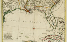 A Map Of East And West Florida, Georgia And Louisiana, With The for Map of Louisiana to Florida