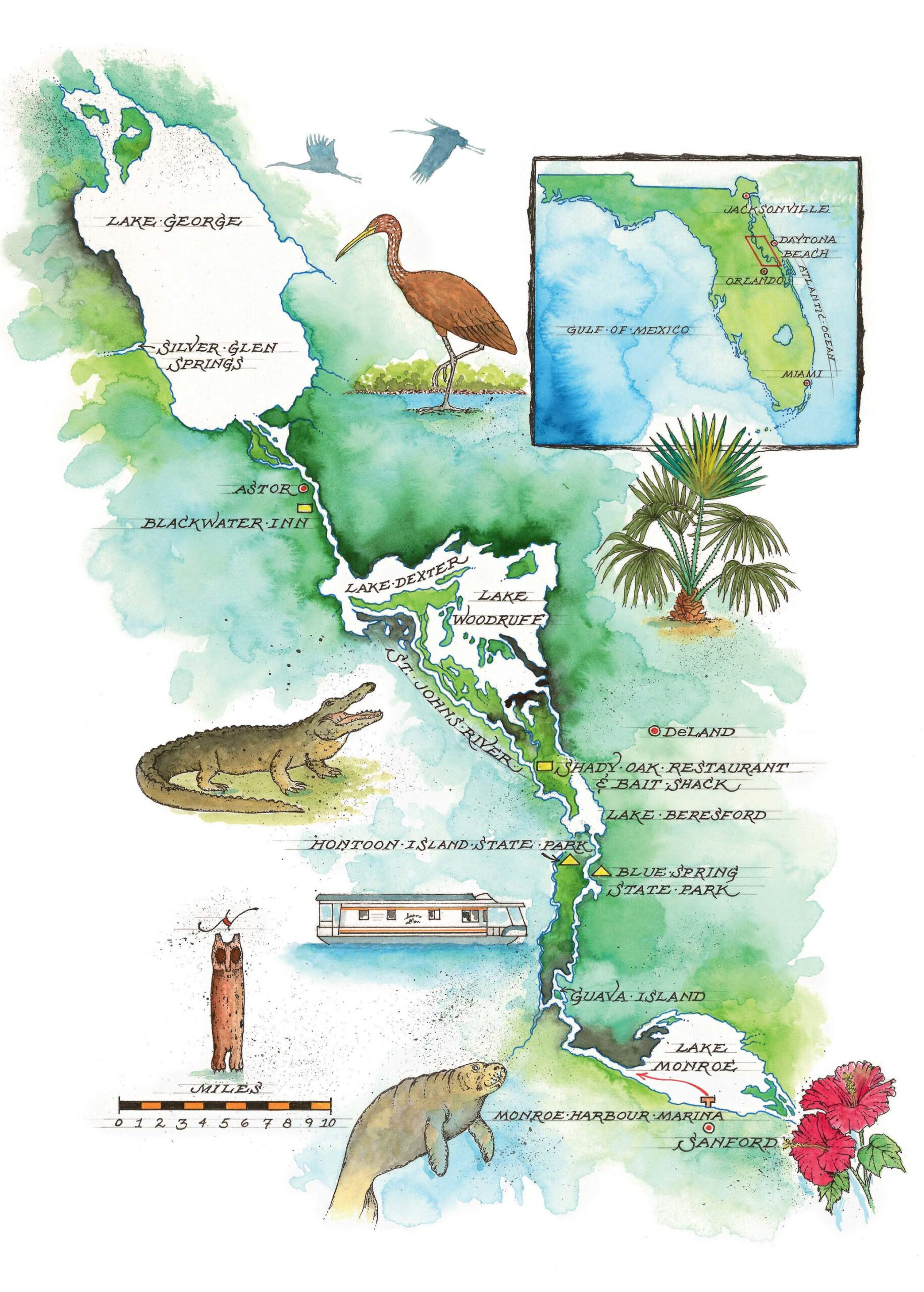 A Voyage Down The St. Johns – Garden &amp;amp; Gun with regard to List Of Banks In Astor Florida Map