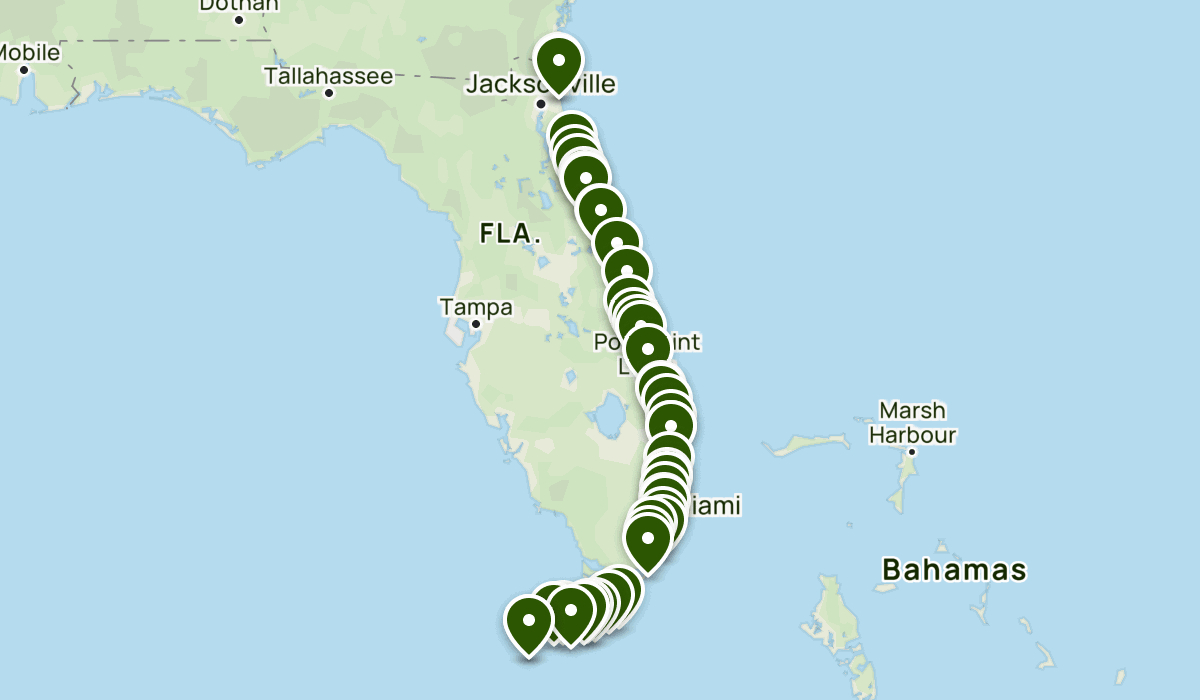 A1A | List | Alltrails in Map Of A1A In Florida