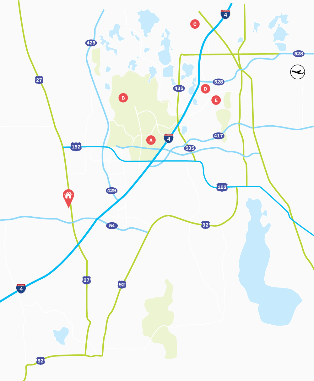 About Florida / Communities / Four Corners for Map of Four Corners Florida