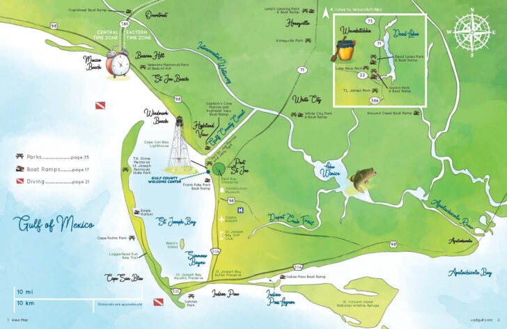 Map of the Florida Gulf