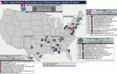 Affiliated Double A Minor League Baseball (Milb): Location-Map Of intended for Map of Minor League Baseball Teams in Florida