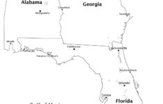 Alabama, Georgia And Florida Map :: Behance intended for Map Of Georgia Florida Line