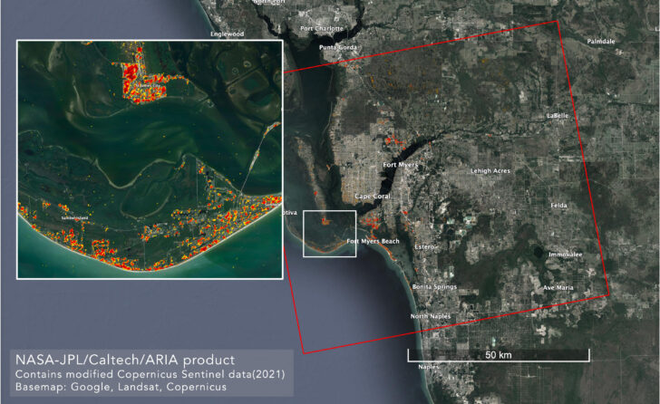 Map of Hurricane Damage in Florida