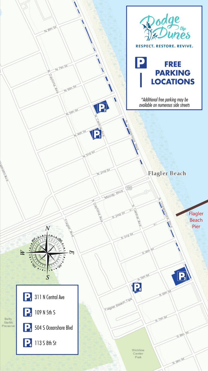 Map of Florida Flagler Beach