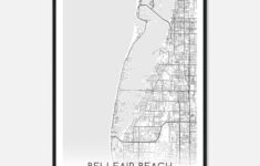 Belleair Beach Florida Map Poster, Modern Home Decor Wall Art Print -  Custom Maps &amp; Posters with regard to Map of Belleair Beach Florida