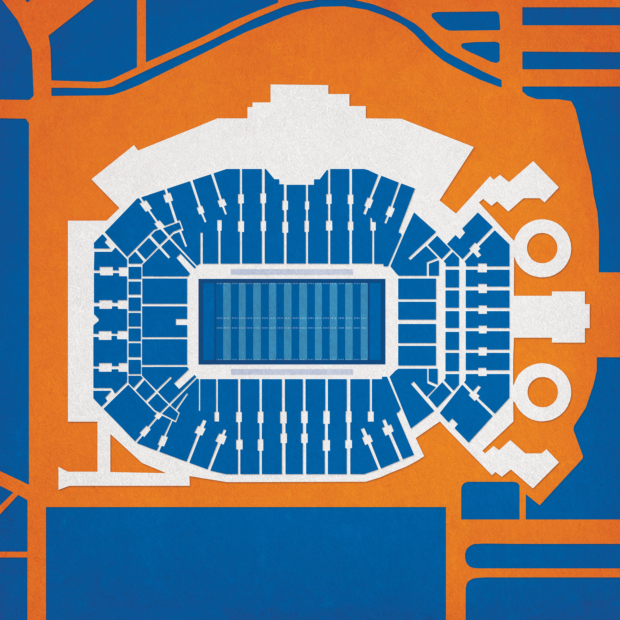 Ben Hill Griffin Stadium Map Artcity Prints - The Map Shop pertaining to University Of Florida Stadium Map