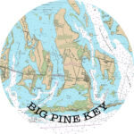 Big Pine Key, Map Of Florida Keys, Round Or Square Coasters With Regard To Map Of Big Pine Key Florida