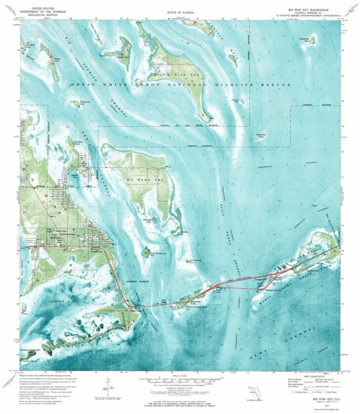 Map of Big Pine Key Florida