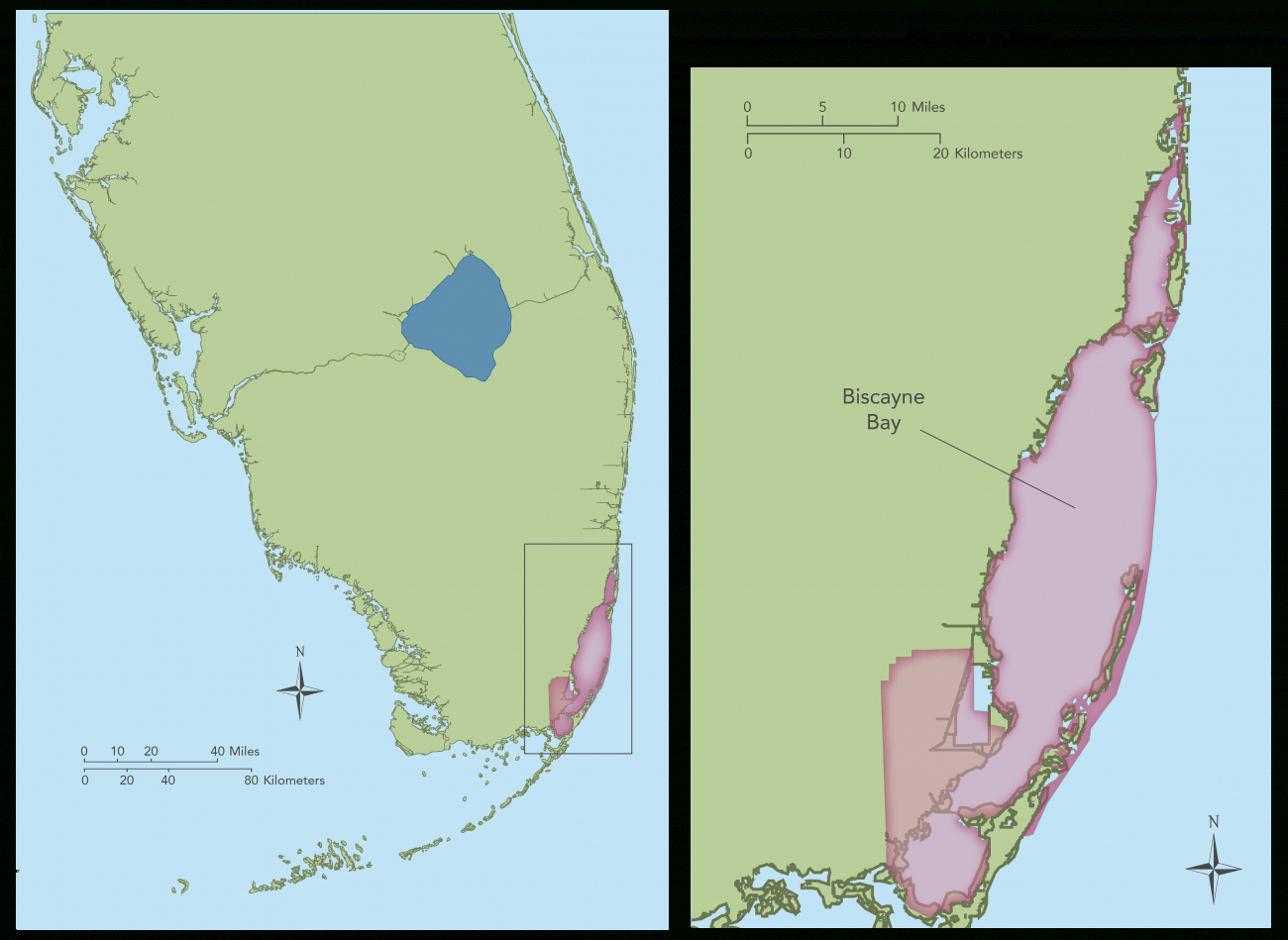 Biscayne Bay | Everglades Ecohealth throughout Map Of Biscayne Bay Florida