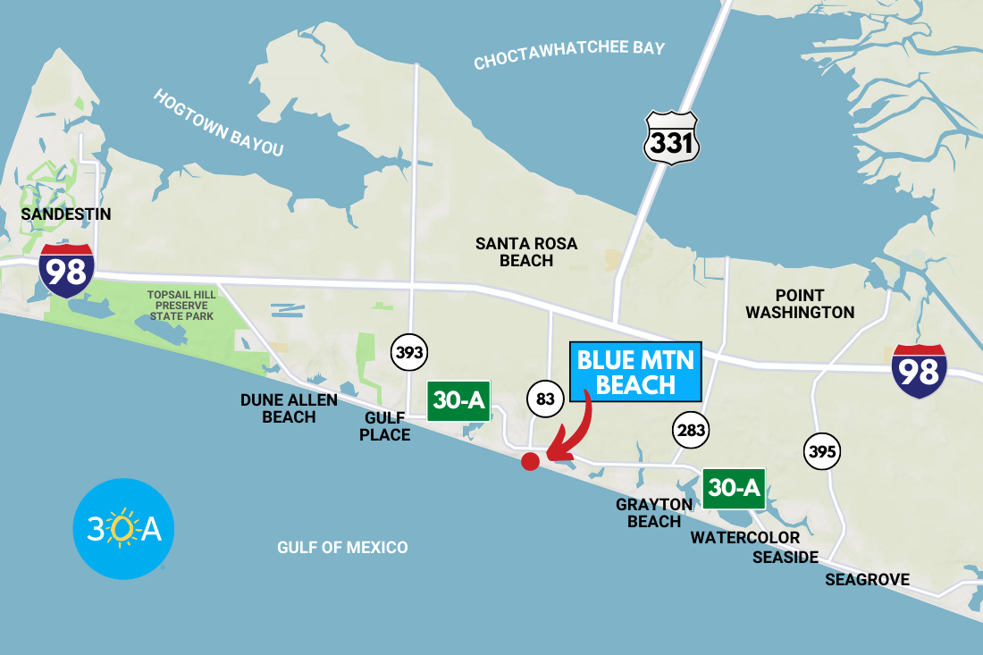 Blue Mountain Beach Access Opens To The Public After Major Repairs within Map of Blue Mountain Beach Florida