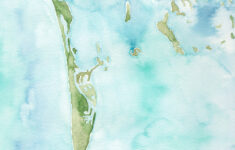 Boca Grande Fl Watercolor Map - Etsy pertaining to Map of Boca Grande Florida