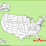 Boca Raton Location On The U.s. Map   Ontheworldmap Throughout Map Of Boca Raton Florida Usa