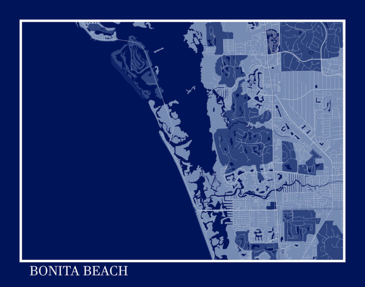 Map of Bonita Beach Florida