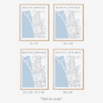 Bonita Springs Map Print, Florida Map Print, Bonita Springs Throughout Map Of Florida With Bonita Springs