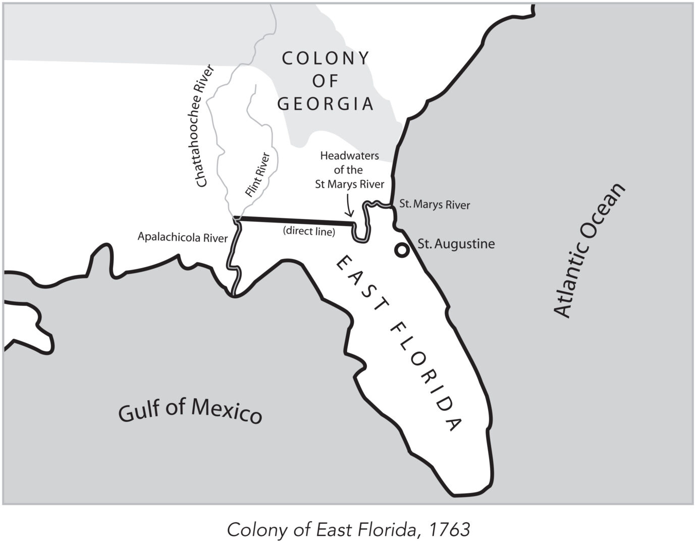 Boundaries Of Georgia - New Georgia Encyclopedia throughout Map Of Florida Georgia State Line