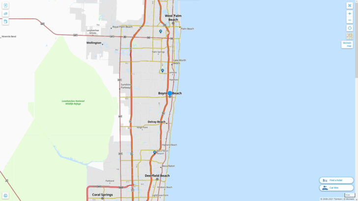 Boynton Beach Map of Florida
