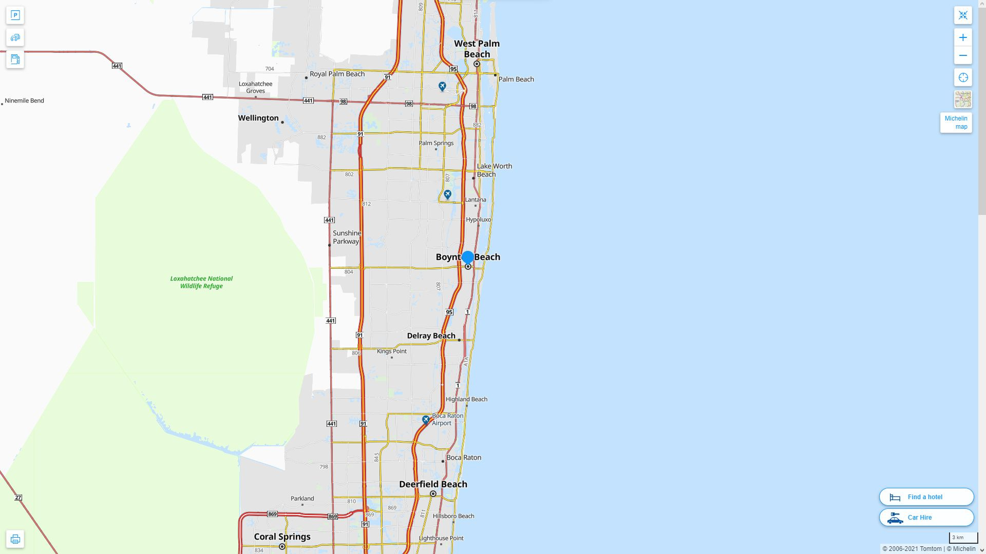 Boynton Beach Florida Map - United States inside Boynton Beach Map of Florida