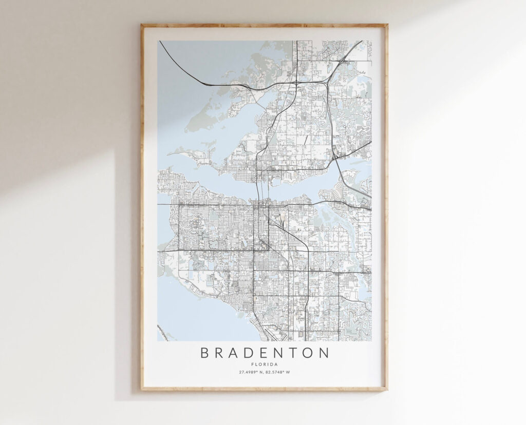 City Map Of Bradenton Florida | Maps Of Florida