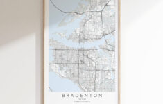 Bradenton Florida Map Print, Map Of Bradenton Florida, Bradenton in City Map of Bradenton Florida