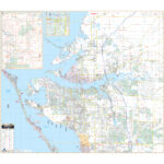 Bradenton & Manatee County, Fl Wall Mapkappa   The Map Shop Throughout Map Of Florida With Bradenton