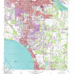 Bradenton Topographic Map 1:24,000 Scale, Florida Pertaining To Map Of Florida Showing Bradenton