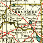 Bradford County, 1897 Throughout Map Of Bradford County Florida