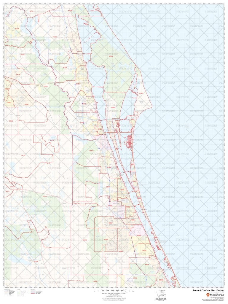 Brevard Zip Code Map, Florida | Brevard County Zip Codes intended for Map Of Brevard County Florida With Zip Codes