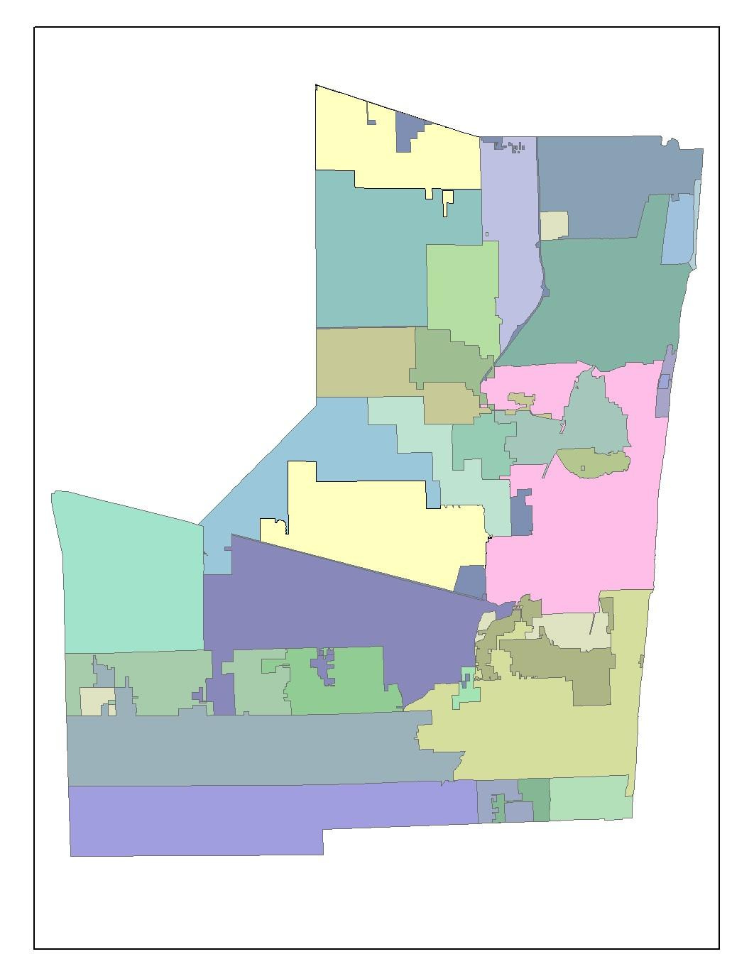 Broward County Cities | Broward County Geohub intended for Map of Broward County Florida Cities