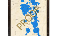Butler Chain Of Lakes, Fl Wood Map | 3D Topographic Wood Chart within Chain of Lakes Florida Map