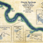 Buy Ginnie Springs Section Map Of The Santa Fe River Florida Throughout Map Of Ginnie Springs Florida