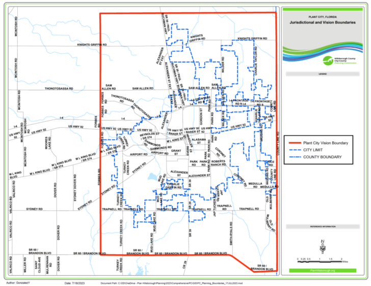 Map of Florida Plant City