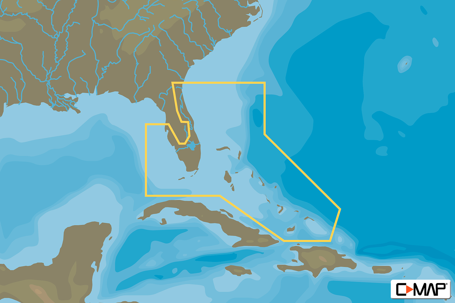 C-Map 4D Local - Florida &amp;amp; The Explorer Bahamas inside Map Of Florida To Bahamas
