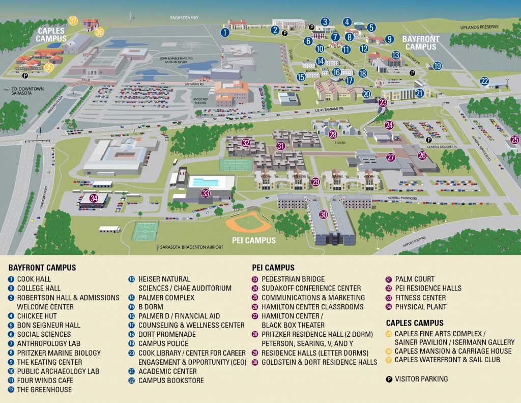 Campus Map - New College Of Florida in New College of Florida Map