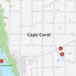 Cape Coral Florida Map   Gis Geography In Map Of Cape Coral In Florida