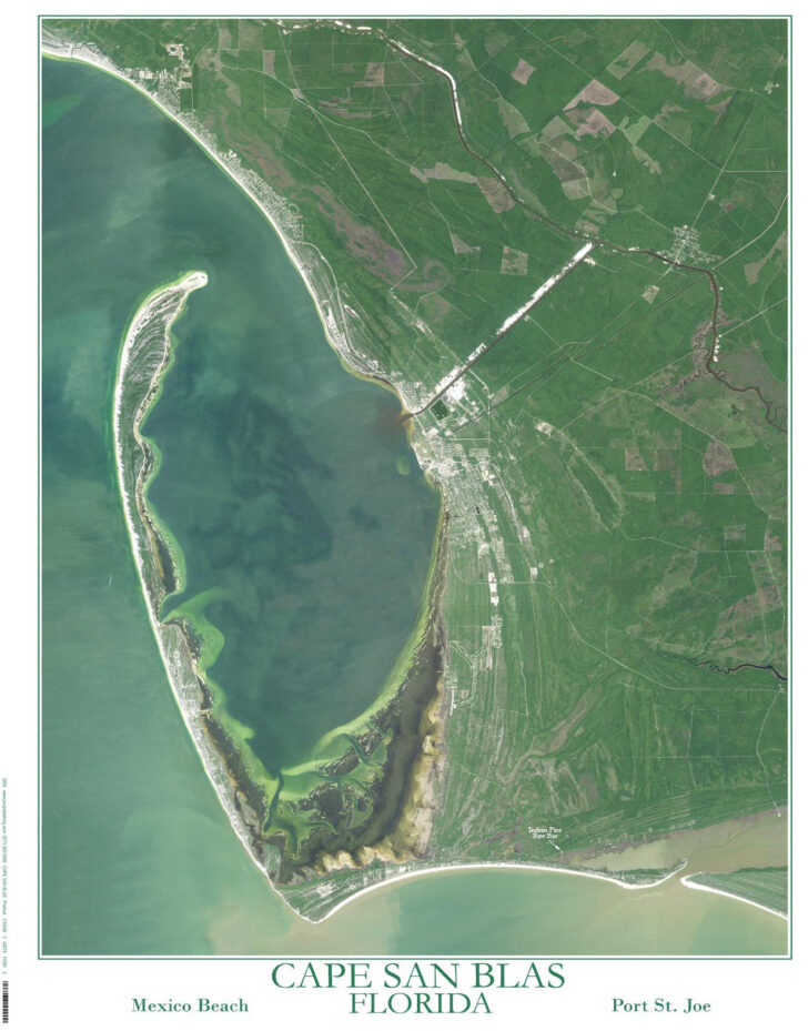 Map of Cape San Blas Florida