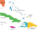 Caribbean Islands Map With Countries, Sovereignty, And Capitals For Map Of Florida And Caribbean Islands