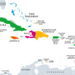Caribbean Islands Map With Countries, Sovereignty, And Capitals Inside Map Of The Islands Off Of Florida