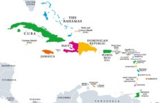 Caribbean Islands Map With Countries, Sovereignty, And Capitals inside Map of the Islands Off of Florida