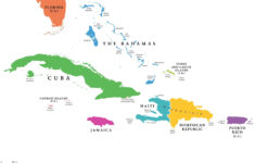 Caribbean Islands Map With Countries, Sovereignty, And Capitals regarding Map of Caribbean Islands and Florida
