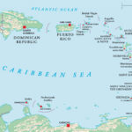 Caribbean Islands Map With Countries, Sovereignty, And Capitals With Map Of Caribbean Islands And Florida