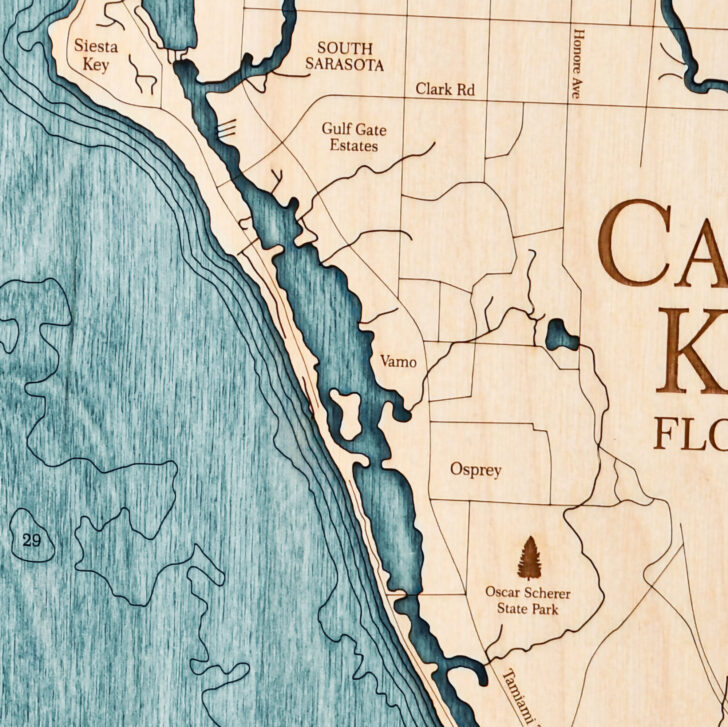Map of Casey Key Florida