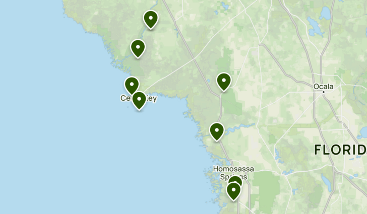 Map of Florida Cedar Key