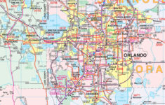 Central Florida Regional Wall Mapkappa - The Map Shop inside Map of Orlando Florida Cities