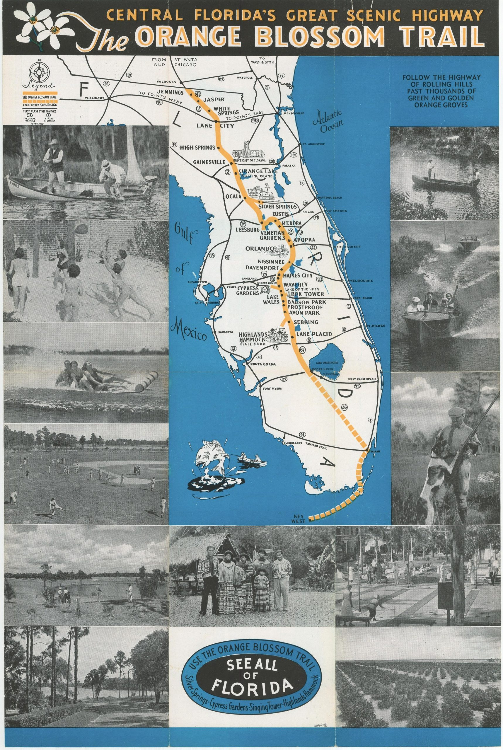 Central Florida&amp;#039;S Great Scenic Highway The Orange Blossom Trail with regard to Map Of Florida Orange Groves
