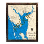 Charlotte Harbor, Florida Wood Maps | Topographic Nautical Charts With Regard To Map Of Charlotte Harbor Florida