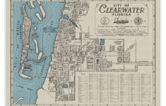 City Street Map Of Clearwater Florida C. 1949 | Snapshot Of within Clearwater Fl Map Of Florida