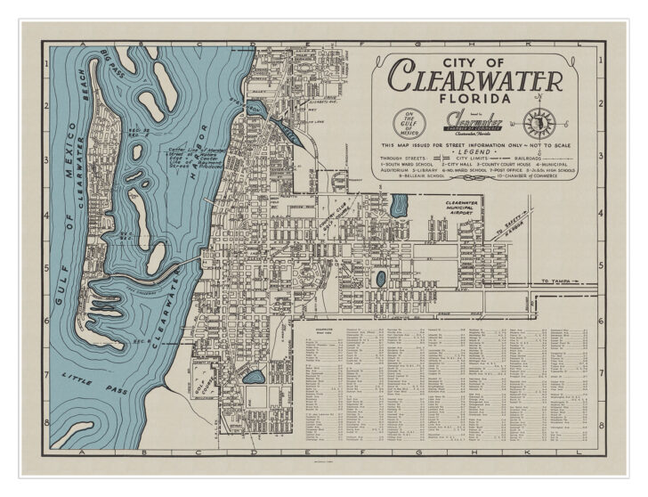 Clearwater Fl Map of Florida
