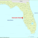Clearwater Beach Map | Florida, U.s. | Discover Clearwater Beach In Map Of Florida Showing Clearwater