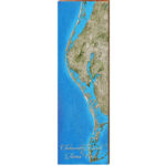 Clearwater Beach Nach Tierra Verde, Florida Map Holzschild | Wand With Regard To Map Of Tierra Verde Florida